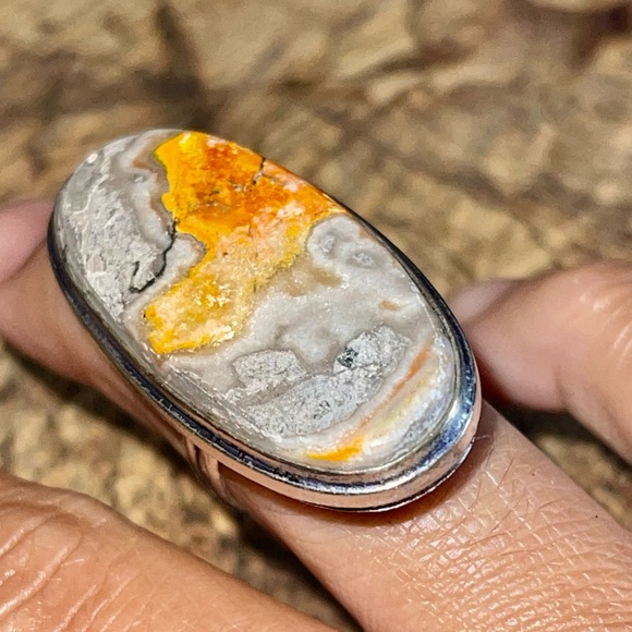 Indonesian Bumblebee Jasper Ring Size 6 - Picture 8 of 12